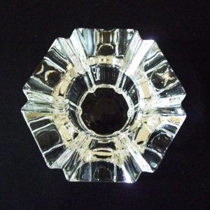 Crystal Votive Candle Holder, Vintage Modern Decor